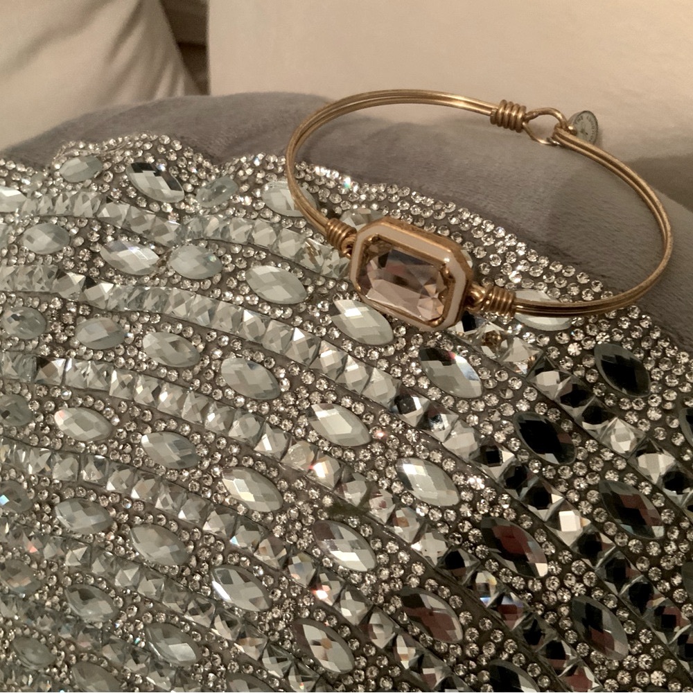 Elegant Gold and Crystal Women's Bracelet Luca and Dani beautiful stone